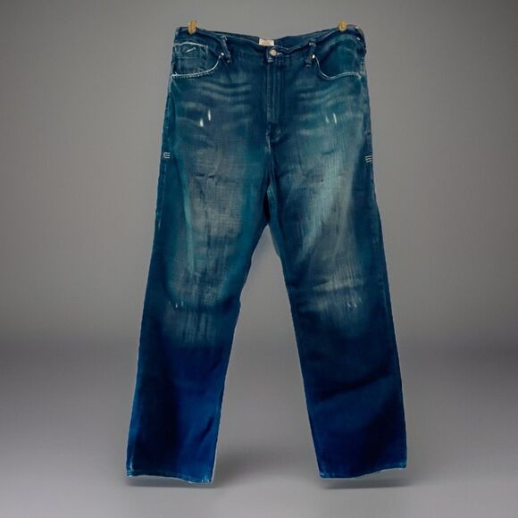 Phat Farm Jeans Mens 38 x 34 Vtg 90s Y2K Distressed Streetwear Libra Cut Hip Hop - Picture 1 of 13